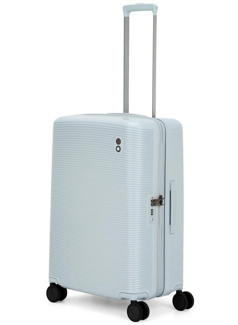 Echolac Ultima 67 Cm Hardside 4-Double Wheeled Expandable Check-In Luggage Trolley - Light Blue - Image 3